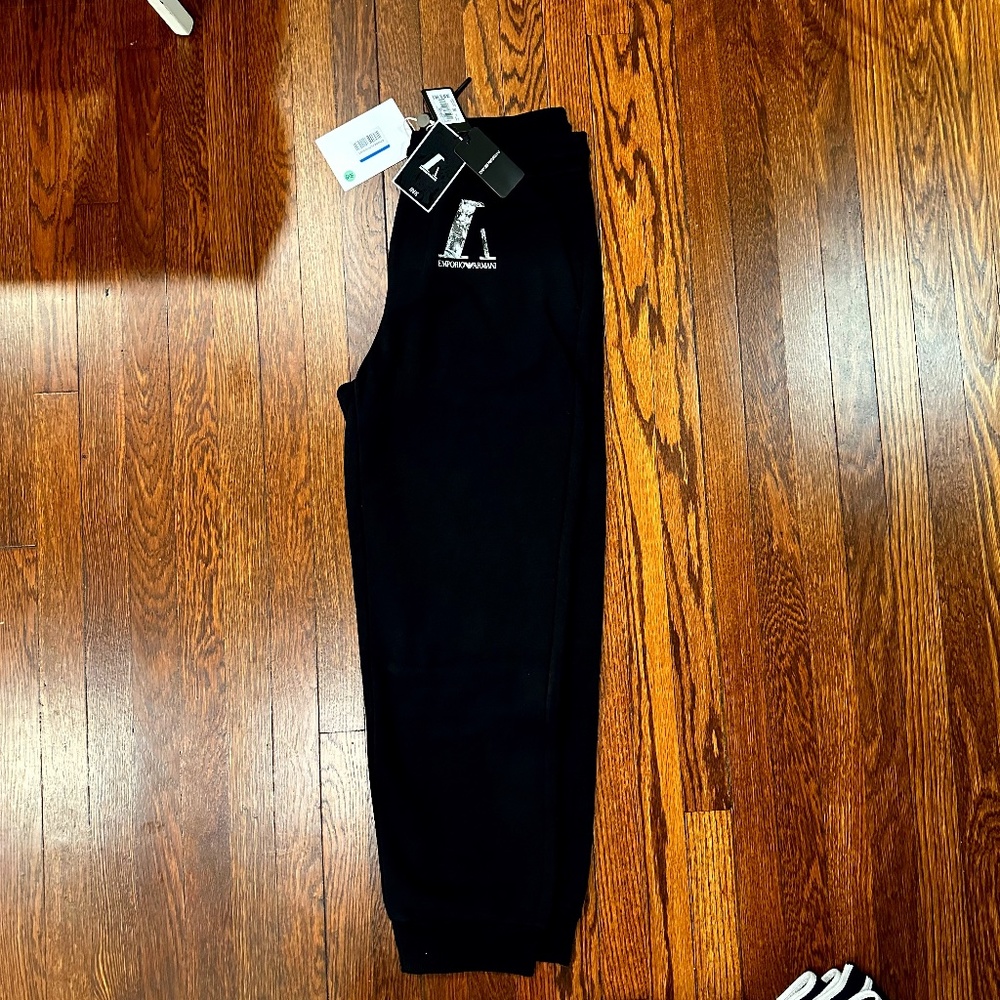Emporio Armani XXL (Rare size) Casual Pant Black--NEW with tags-Holiday Sale